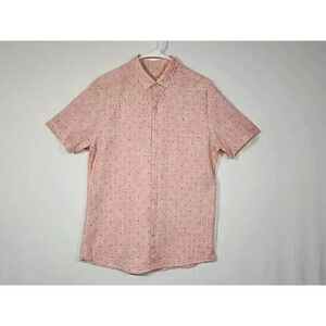 Mario Puzo by Life Style Industry Mens Short Sleeve‎ Button Up Shirt XXL *